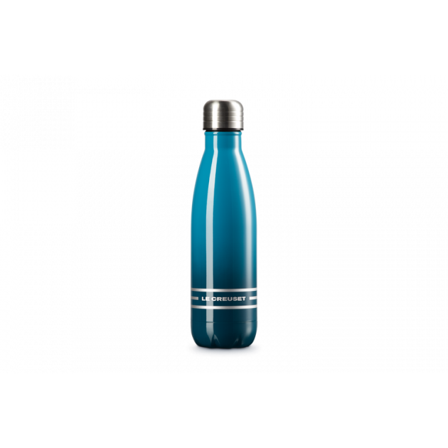 Bouteille isotherme publicitaire en plastique et inox recyclés Big Ocean 1L  - Cadoétik