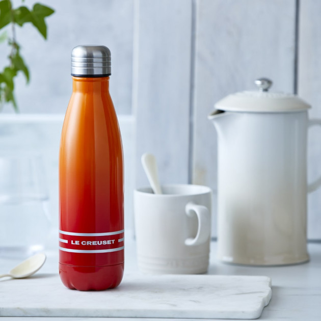Gourde Isotherme Inox 500ml Volcanique Orange Le Creuset