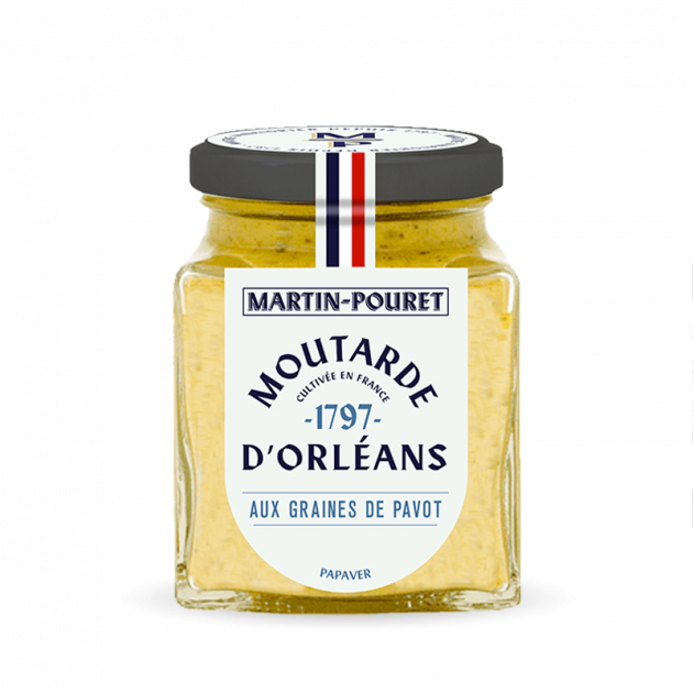 Moutarde d'Orléans aux Graines de Pavot 95g Martin Pouret