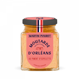 Moutarde d'Orléans au Piment d'Espelette AOP 95g Martin Pouret Moutarde d'Orléans au Piment d'Espelette AOP 95g Martin Pouret