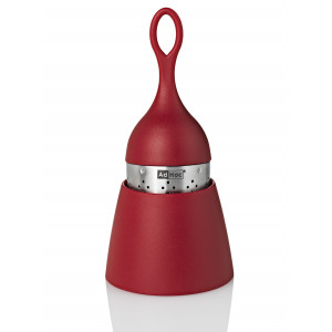 Boule à Thé avec Support Rouge Ø 4 cm x H 12,5 cm AdHoc Boule à Thé avec Support Rouge Ø 4 cm x H 12,5 cm AdHoc