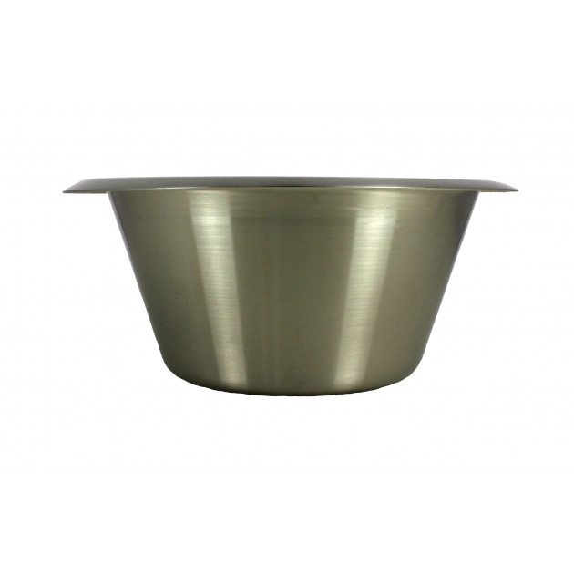 Bassine Pâtissière Ø 18 cm fond plat inox