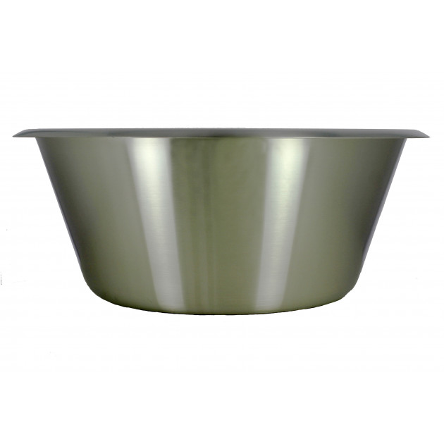 Bassine Pâtissière Ø 32 cm fond plat inox