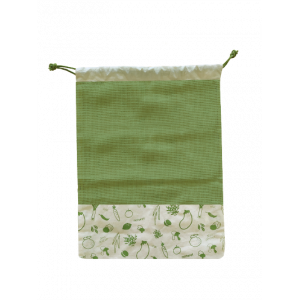 Sac à Légumes Coton Bio Vert 30 x 40 cm Pebbly Sac à Légumes Coton Bio Vert 30 x 40 cm Pebbly