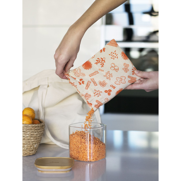 Mise en situation : sac en tissu réutilisable Pebbly