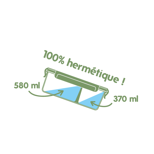 Boîte alimentaire étanche Pebbly Boîte alimentaire étanche Pebbly