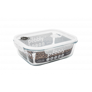 Boîte de Conservation en Verre Rectangle 2,25 L Pebbly Boîte de Conservation en Verre Rectangle 2,25 L Pebbly