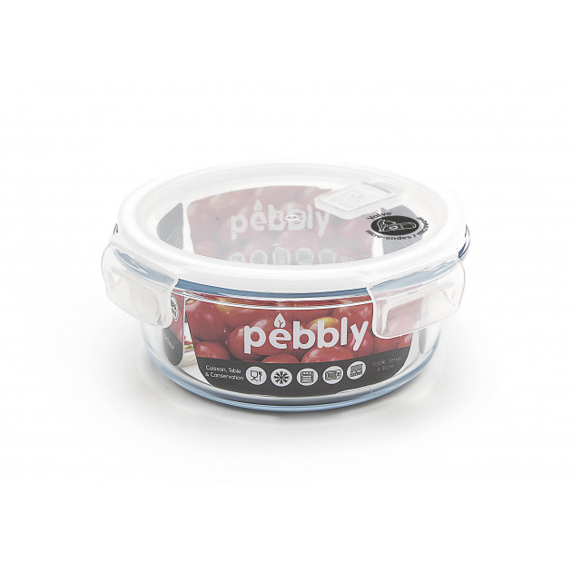 Boîte de Conservation en Verre Rond 950 ml Pebbly