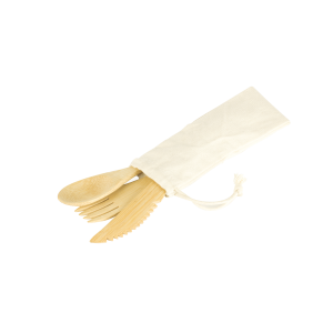 FIN DE SERIE Set 3 Couverts en Bambou Pebbly FIN DE SERIE Set 3 Couverts en Bambou Pebbly