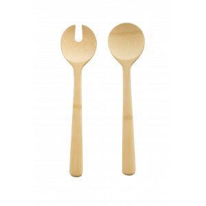 Couverts à Salade en Bambou 27 cm Pebbly