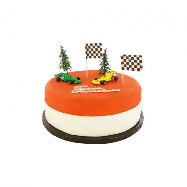 Fin De Serie Kit Decor Gateau Formule 1 7 Pieces Cuisineaddict Com Achat Vente