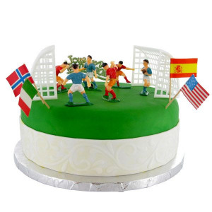 Kit Décor Gâteau Football (10 pièces) Kit Décor Gâteau Football (10 pièces)
