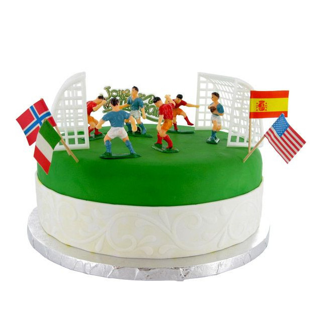 Kit Decor Gateau Football (10 pieces)