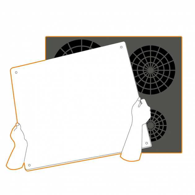 Cache plaque de cuisson Pebbly à poser lorsque la plaque est refroidie Cache plaque de cuisson Pebbly à poser lorsque la plaque est refroidie