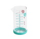 Verre Doseur en Verre et Silicone 200 ml Bleu Pebbly