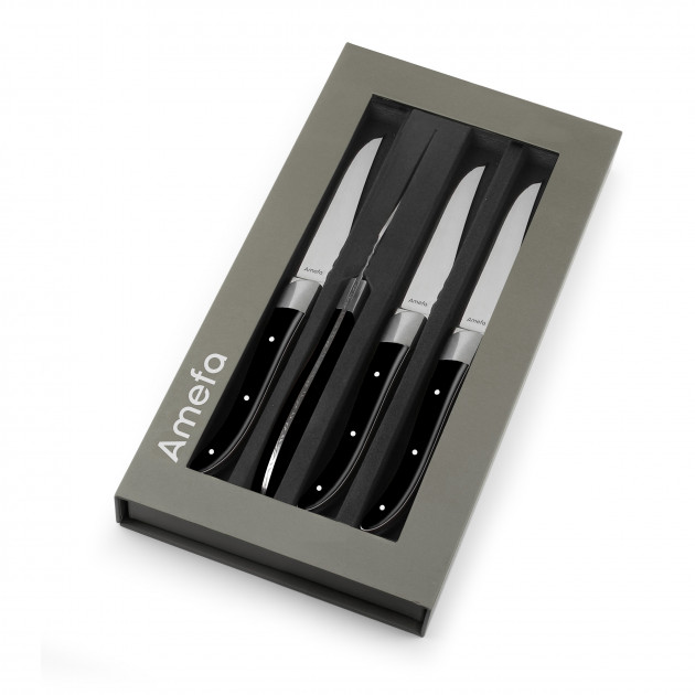 Coffret Couteaux Amefa Royal Steak Noir Coffret Couteaux Amefa Royal Steak Noir