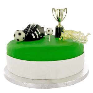 Kit Décor Gâteau Champions de Football (5 pièces)