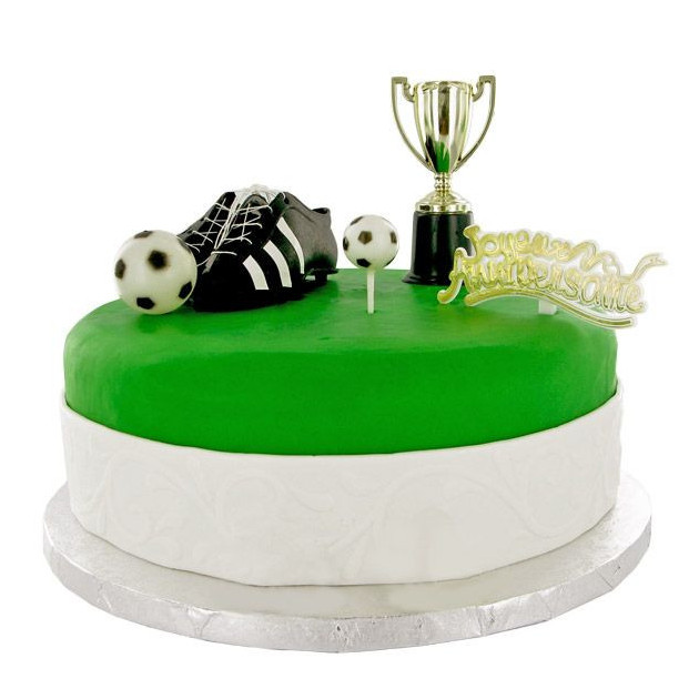 Kit Decor Gateau Champions de Football (5 pieces)