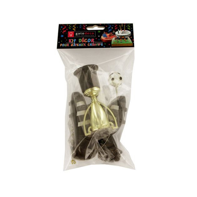Kit Décor Gâteau Champions de Football (5 pièces) Kit Décor Gâteau Champions de Football (5 pièces)