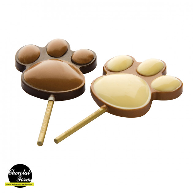 Moule Sucette Chocolat Patte 62 x 55 mm (x4) Chocolat Form