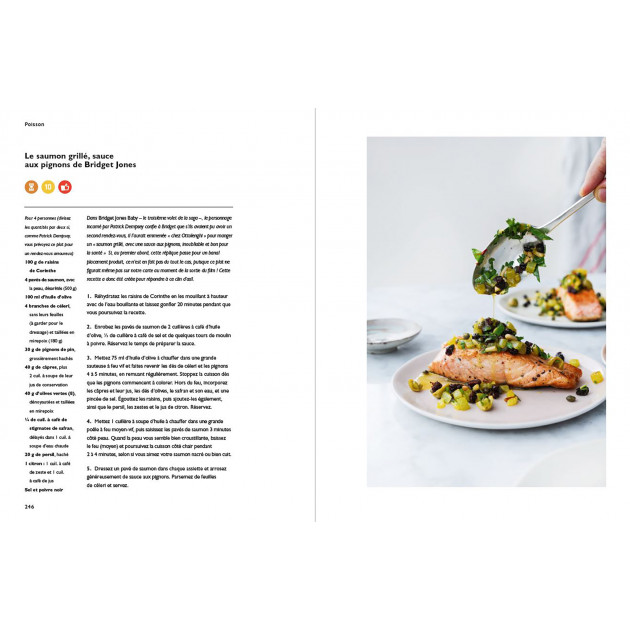 Hachette Cuisine : idée recette poisson avec saumon grillé, sauce pignons de Bridget Jones Hachette Cuisine : idée recette poisson avec saumon grillé, sauce pignons de Bridget Jones
