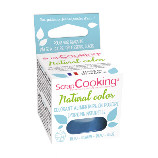 Colorant Alimentaire Naturel en Poudre Bleu 5g Scrapcooking