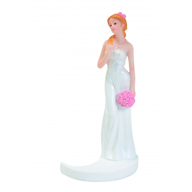 Figurine Mariage Mariée Blonde 15 cm