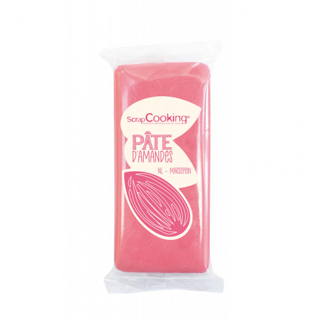 Pâte d'Amande Rose 20% 200g Scrapcooking