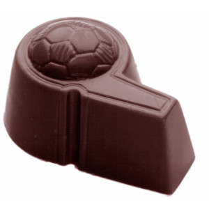Moule Chocolat Sifflet 3,9 x 2,7 cm x H 1,9 cm (x24) Chocolate World Moule Chocolat Sifflet 3,9 x 2,7 cm x H 1,9 cm (x24) Chocolate World
