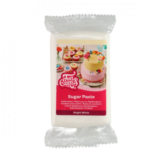 Pâte à sucre Blanche 250g Funcakes