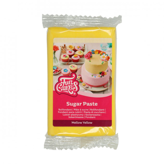 Pâte à Sucre Jaune 250g Funcakes