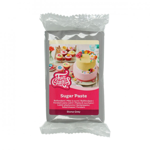 Pâte à Sucre Gris pierre 250g Funcakes