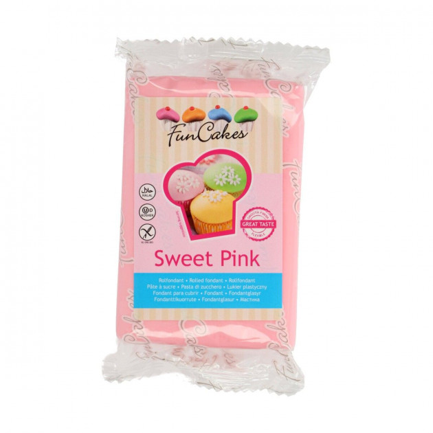 Pâte à sucre - Rose (250g)