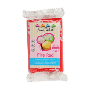 Pâte à Sucre Rouge 250g Funcakes Pâte à Sucre Rouge 250g Funcakes