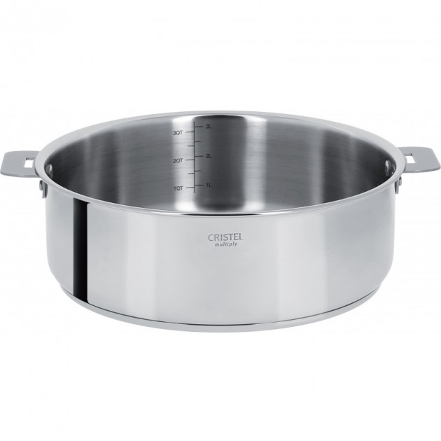 Sauteuse Mutine Ã˜ 22 cm Manche Amovible Inox Cristel