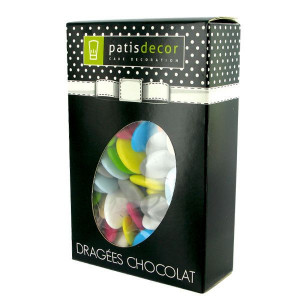 FIN DE SERIE Dragées Multicolores Chocolat 500 g Patisdécor