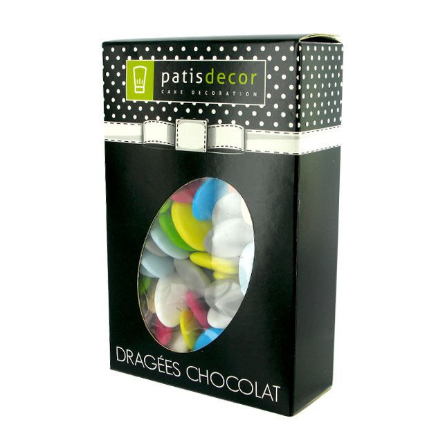 FIN DE SERIE Dragees Multicolores Chocolat 500 g Patisdecor