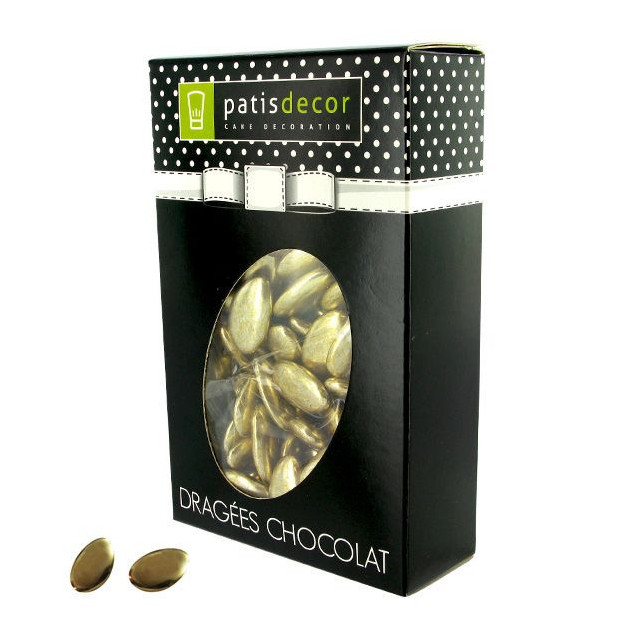 Dragees Chocolat Coloris Dore 500 g Patisdecor