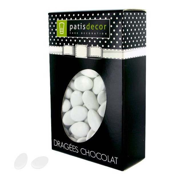 Dragees Chocolat Coloris Blanc 500 g Patisdecor