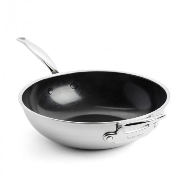 Wok Inox Ø 30 cm PREMIERE GreenPan