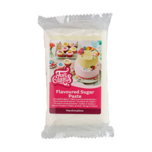 Pâte à Sucre Blanche Chamallow 250g Funcakes Pâte à Sucre Blanche Chamallow 250g Funcakes