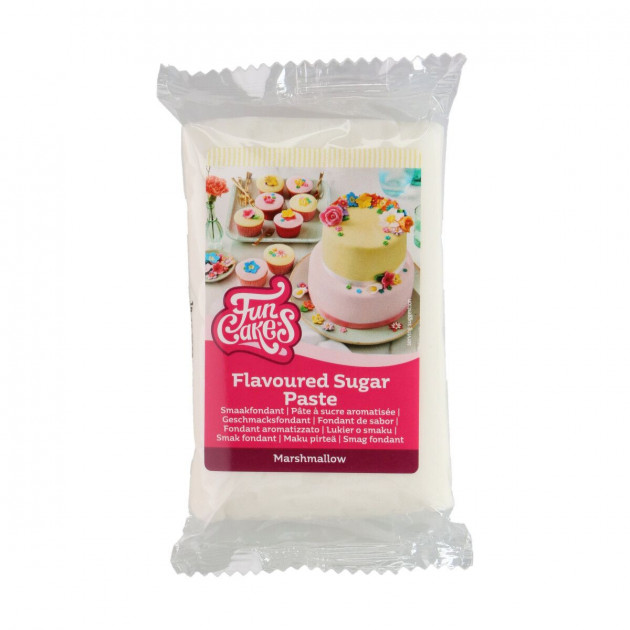 Pâte à Sucre Blanche Chamallow 250g Funcakes