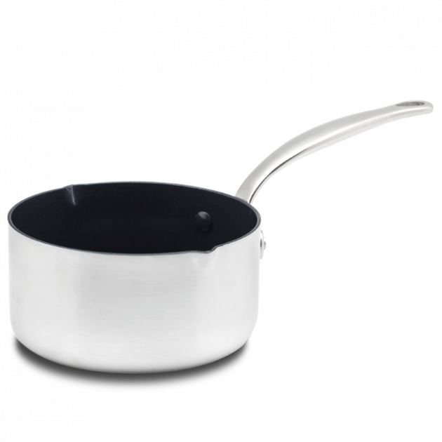 Casserole Inox Ø 16 cm avec Becs Verseurs PREMIERE GreenPan