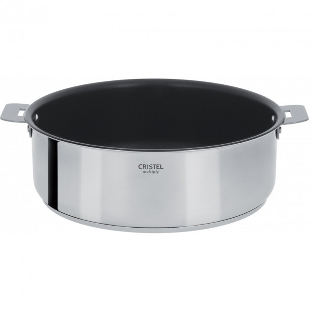 Sauteuse Casteline Ã˜ 24 cm Manche Amovible Anti-Adhesive Inox Cristel