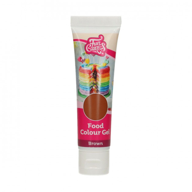 Colorant gel alimentaire Marron FunCakes 30 g