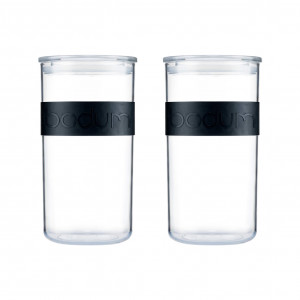 Bocal Plastique 2 L avec Couvercle (x2) PRESSO Bodum Bocal Plastique 2 L avec Couvercle (x2) PRESSO Bodum