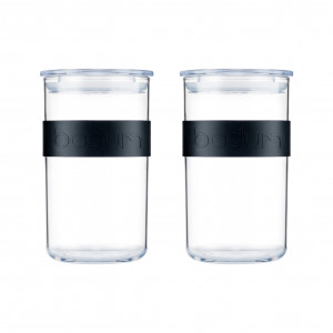 Bocal Plastique 1 L avec Couvercle (x2) PRESSO Bodum Bocal Plastique 1 L avec Couvercle (x2) PRESSO Bodum