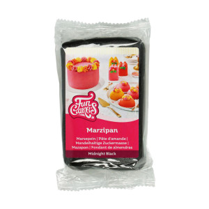 Pâte d'amande Noire 20% 250g Funcakes Pâte d'amande Noire 20% 250g Funcakes