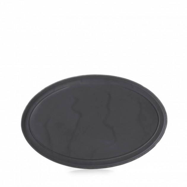 Assiette Ovale Ardoise 35 cm Basalt Revol