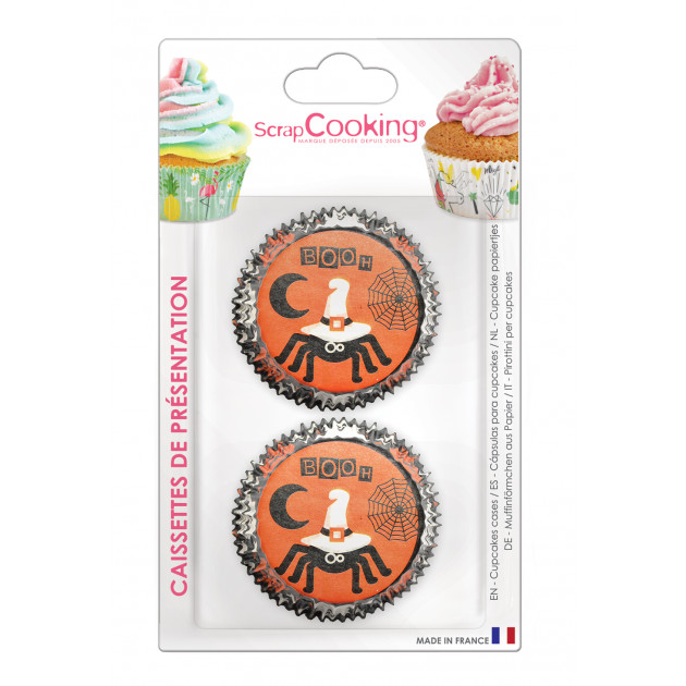Vue du dessous des caissettes papier Halloween - Scrapcooking